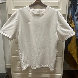 lululemon athletica heavyweight cotton White Short Sleeve Tee